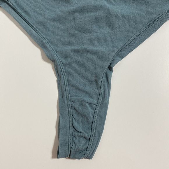 SKIMS Fits Everybody Thong Panty Panties Women's 4X Arctic Blue Green Sexy NEW - Picture 6 of 10